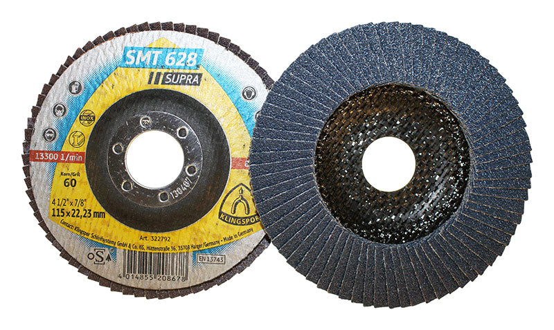 Klingspor SMT 628 Supra Flap Disc 115mm Grit 60
