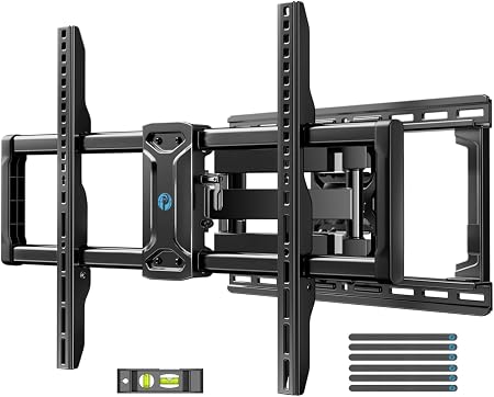 Pipishell Full Motion TV Wall Mount - Articulating Bracket for 42"-85" TVs up to 132 lbs