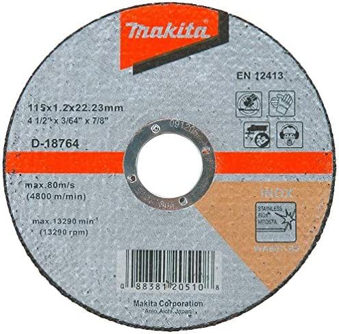 Makita Inox Cutting Disc Steel 115x1.2x22.23mm – 50pc/box