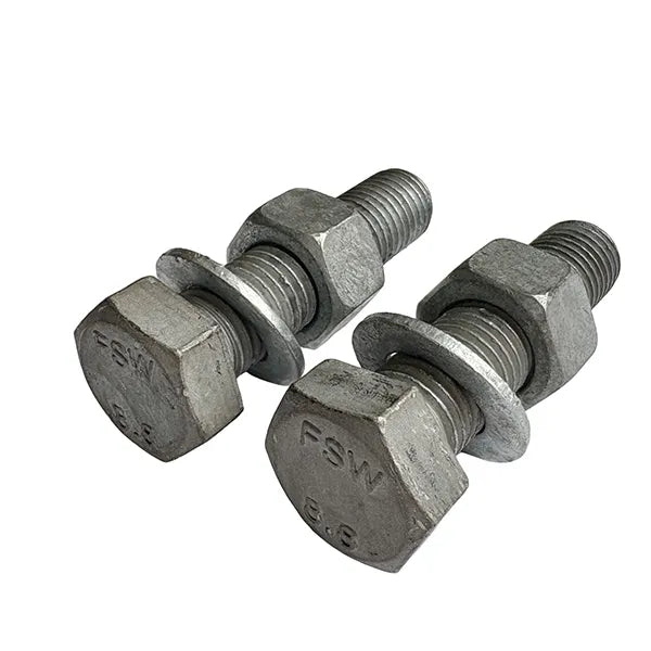 Hex Bolt DIN 931 Grade 8.8 Galvanised - M20 x 110mm