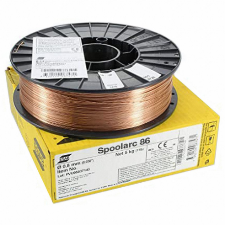 ESAB Spoolarc 86 MIG Welding Wire - Mild Steel ER70S-6 H4, 0.045 in, 44 lb Fiber Spool