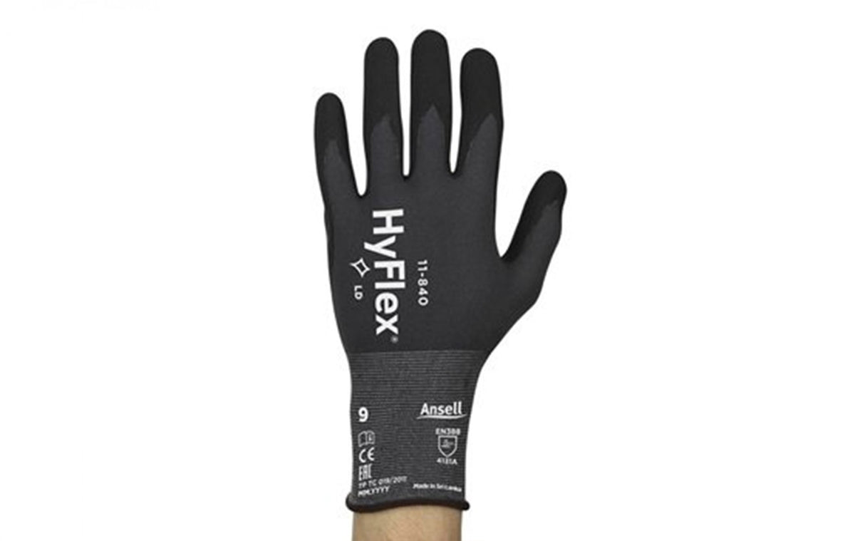 Ansell HyFlex 11-840 Nitrile Coated Multi-Purpose Gloves